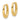 14K Gold Polished Oval Hoop Earrings – Effortlessly Chic Statement Style - Image 2