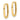 14K Polished Oval Hinged Hoop Earrings - Image 2