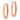 Rose Gold Oval Hinged Hoop Earrings for Effortless Style - Image 2