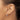 14K White Gold Polished Oval Hoop Earrings - Effortless Chic - Image 3