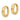 14K Polished CZ Hinged Hoop Earrings - Image 2