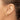 14K Polished CZ Hinged Hoop Earrings - Image 3