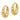 14K Gold Diamond-Cut Hoop Earrings for Effortless Style - Image 2