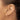 14K Rose Gold Diamond-Cut Hinged Hoop Earrings for Effortless Style - Image 3
