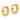 14K Polished and Diamond-cut Huggie Hoop Earrings - Image 2