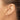 14K Rose Gold Polished Hinged Hoop Earrings - Image 3