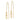 14K Polished Hearts Dangle and Chain Threader Earrings - Image 2