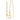 14K Polished Hearts Dangle and Chain Threader Earrings - Image 1