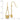 14k Gold Cut-Out Filigree Dangle Earrings with Beads - Image 4