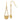 14k Gold Cut-Out Filigree Dangle Earrings with Beads - Image 1