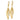 14k Gold Twisted Oval Dangle Earrings for Effortless Style - Image 2
