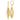 14k Gold Twisted Oval Dangle Earrings for Effortless Style - Image 1