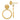 14k Gold Filigree Stud & Circle Dangle Earrings Set - Image 1
