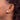 14K White Gold Diamond-Cut Puffed Square Earrings - Image 3