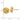 Gold knot earrings with a measurement scale on a white background