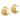 14K Polished and Textured Twisted Post Earrings - Image 2