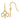 14k and White Rhodium Diamond-cut Clover Dangle French Hook Earrings - Image 1