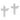 14k White Gold Cross Post Earrings - Image 2