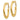 14K Gold Polished Oval Omega Hoop Earrings - Trendy Statement Design - Image 2