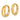 14k Gold Polished Double Round Hoop Earrings - Image 2