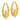 14k Gold Claddagh Hollow Hoop Earrings - 24mm Stylish Statement - Image 2