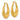 14k Gold Scalloped Hollow Hoop Earrings - Polished & Textured Elegance - Image 2