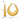 14k Gold Scalloped Hollow Hoop Earrings - Polished & Textured Elegance - Image 3