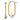 14k Two-tone Bead Oval Hoop Earrings for Effortless Style - Image 1