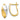 14k with White Rhodium Polished Hinged Hoop Earrings - Image 1