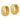 14k Gold Diamond-Cut Round Hinged Hoop Earrings - Image 2