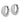 14k White Gold Polished Twisted Tapered Hinged Hoop Earrings - Image 2