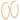 14k Gold Polished C-Hoop Earrings - Modern Chic Design - Image 2