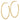 14k Gold Polished C-Hoop Earrings - Modern Statement Style - Image 2