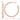 14k Rose Gold Polished 2.0 x 35mm Tube C-Hoop Post Earrings - Image 3