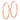 14k Rose Gold Polished Tube C-Hoop Earrings - Trendy Statement Style - Image 2
