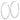 14k White Gold Polished Tube C-Hoop Earrings - Modern Statement Style - Image 2