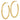 14k Polished 2.5 x 45mm Tube C-Hoop Post Earrings - Image 2