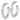 14k White Gold Polished Tube C-Hoop Earrings - Chic Statement Style - Image 2