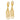 14K Gold Polished Dangle Rectangle Earrings for Effortless Elegance - Image 2
