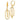 14K Gold Polished Dangle Rectangle Earrings for Effortless Elegance - Image 1