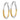 14k White Gold Diamond-Cut Satin & Polished Hoop Earrings - Image 1