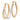 14K Tri-Color Gold Hoop Earrings for Effortless Everyday Style - Image 1