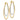 14K Two Tone Lightweight Hoop Earrings - Image 1