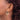14k Two-Tone Diamond-Cut Oval Hoop Earrings for Effortless Style - Image 2