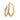 14k Two-Tone Diamond-Cut Oval Hoop Earrings for Effortless Style - Image 5