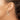 14k Two-Tone Diamond-Cut Oval Hoop Earrings for Effortless Style - Image 2