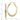 14k Two-Tone Diamond-Cut Oval Hoop Earrings for Effortless Style - Image 3