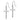 14k White Gold Dangle Cross Earrings for Effortless Chic - Image 1