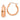 14k Rose Gold 7x21mm Polished Hoop Earrings - Image 1