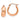 14k Rose Gold Polished Hoop Earrings - Trendy Everyday Style - Image 1